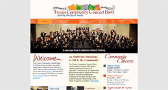 Desktop Screenshot of fresnocommunityband.org